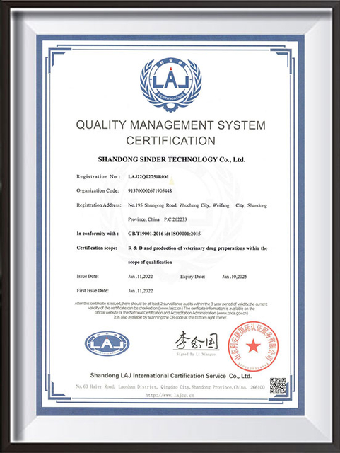 ISO9001-山東 Sinder-EN&CN_01